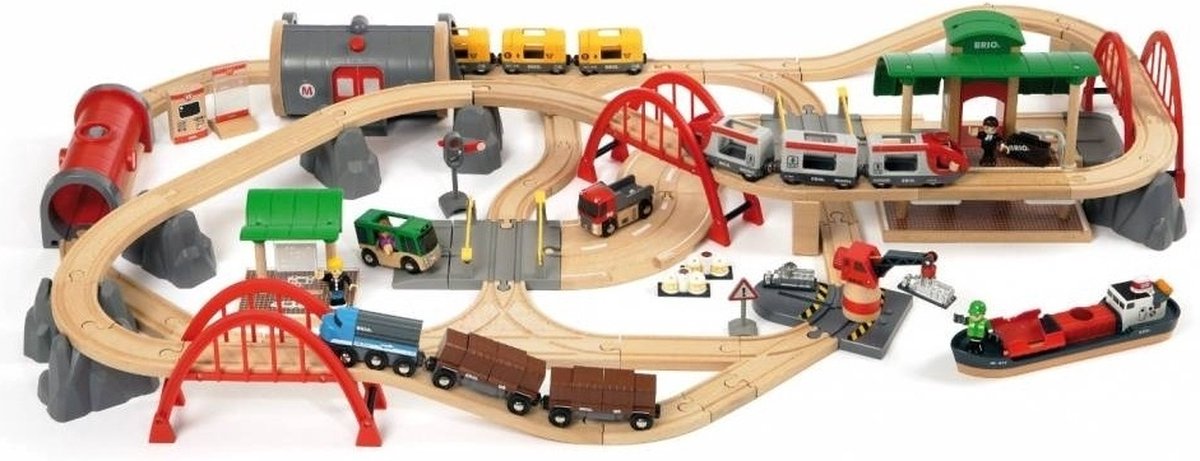 Brio Eisenbahnset Deluxe - 33052 - Eisenbahngleise