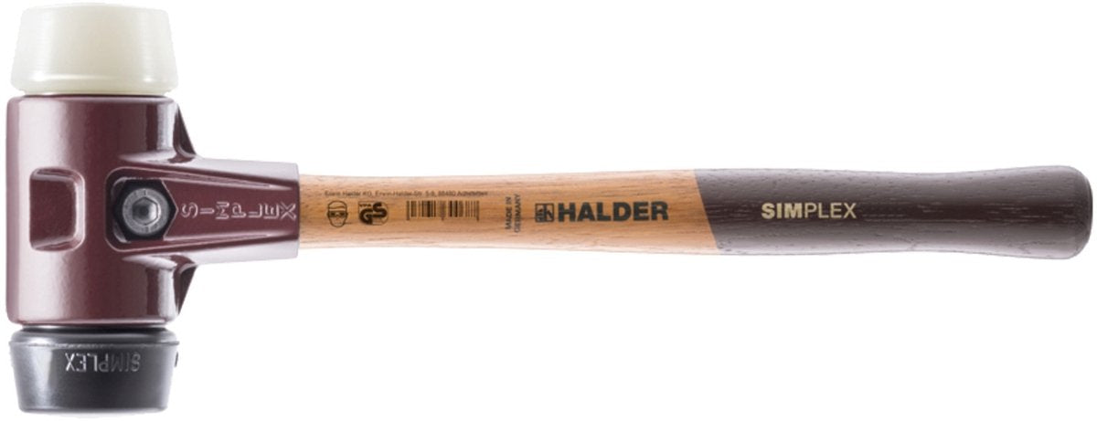 Halder simplex 3028.040 kunststof hamer ergonomische handgreep, hard, middelhard 650 g 325 mm 1 stuk(s)