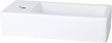 Differnz helios fontein - links - 37.5 x 18.5 x 9 cm - keramiek - wit