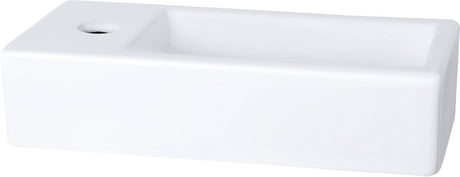 Differnz helios fontein - links - 37.5 x 18.5 x 9 cm - keramiek - wit
