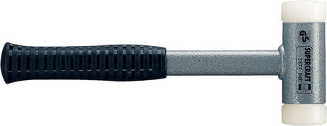 Halder Kunststoffhammer | Länge 300 mm Hauptd. 40mm | Stahlrohr rückstoßfrei | hartes Nylon weiß | 1 Stück - 3377.040 - 3377.040