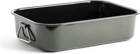Tägliches Essen von Jeroen Meus – Bräter 39,5 x 28,6 cm – olivgrün – Emaille – PFAS-frei