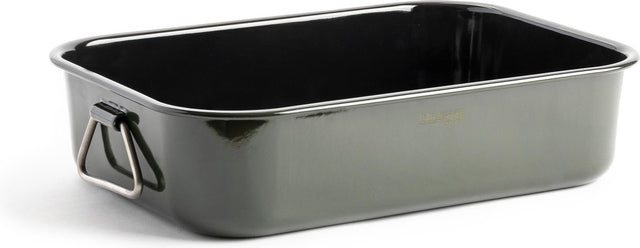 Tägliches Essen von Jeroen Meus – Bräter 39,5 x 28,6 cm – olivgrün – Emaille – PFAS-frei