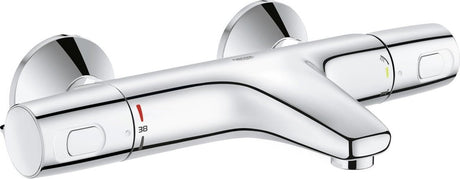 Grohe Präzisions-Trend-Thermostat-Badewannenarmatur – 15 cm – wassersparend – mit Umsteller – Chrom