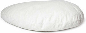 D d home pebble hondenkussen xl - orthopedisch hondenbed - foamvlokken afneembare teddy hoes - 120x95x33cm - wit xl