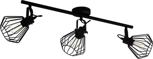 Eglo tabillano spot - e27 - 77,5 cm - zwart