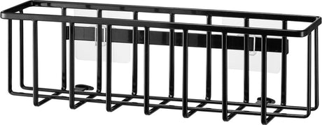 Selbstklebender Waschbeckenkorb von Yamazaki – L – Turm – Schwarz