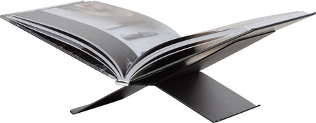 Buchständer „Woood Brook“ – Metall – Schwarz – 12 x 29 x 17 cm