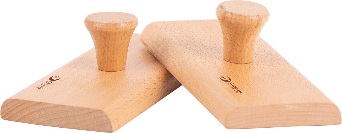 Klassische Welt-Percussion-Sandblöcke aus Holz – Musikinstrument für Kinder.