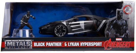 Jada Toys Jada Druckguss Avengers Black Panther mit Auto 1:24