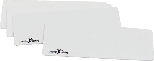 Precision trainingsmarkeringen wit - set van 10 rechthoekige markers 35,5cm.