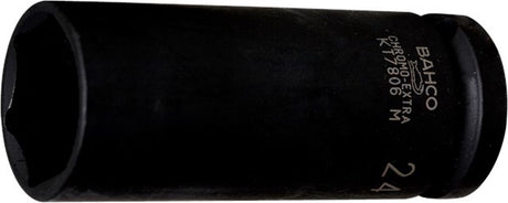Bahco k7806m-24 langer Schlagschrauber-Steckschlüssel – 24 mm – 1 2 (l = 89 mm)