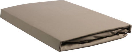 Beddinghouse – Perkal-Baumwolle – Topper-Spannbettlaken – 140 x 220 cm – Taupe