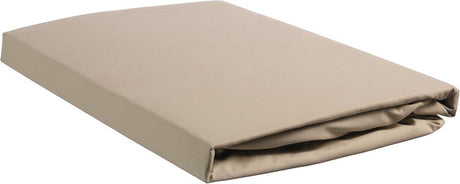Beddinghouse percale katoen - splittopper hoeslaken - 180x210 - zand