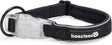 Beeztees safety gear parinca halsband hond - hondenhalsband - led - nylon - zwart - 35-40x2 cm