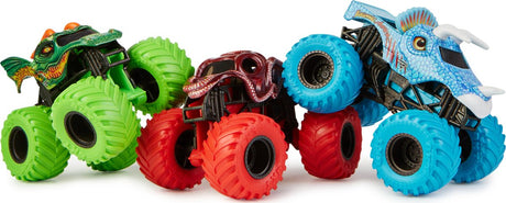 Monster Jam – Charged Beasts Set – offizieller Drache – Octon8er – Jurassic Attack Metall-Monstertrucks – Maßstab 1:64