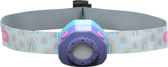 Ledlenser kidled4r lila – Stirnlampe – wiederaufladbar – 40 Lumen – kinderfreundlich