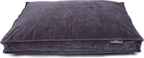 Lex max royal velvet - hondenkussen - boxbed - grijs - 120x80cm l