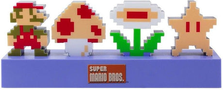 Paladone super mario bros icons light - officieel gelicentieerde nintendo geluidsreactieve modus, decoratieve oplichtende super mario figuur slaapkameraccessoires gamingkamer decoratie -