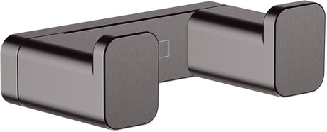 Hansgrohe addstoris q Handtuchhaken doppelt – gebürstetes Schwarzchrom (Anthrazit)