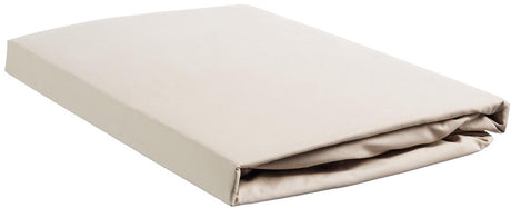 Ambiante katoen - splittopper hoeslaken - 160x200 210 - zand