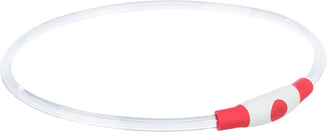 Trixie Leuchthalsband USB-Blitzlicht wiederaufladbar TPU rot