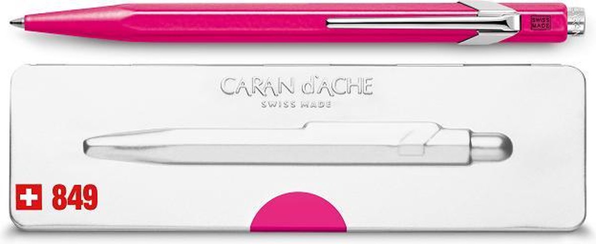 Caran d'Ache 849 Popline-Kugelschreiber Fluo Pink
