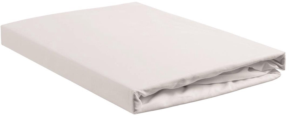Ambiante - bamboe-katoen - boxspring hoeslaken - 90x200 cm - wit