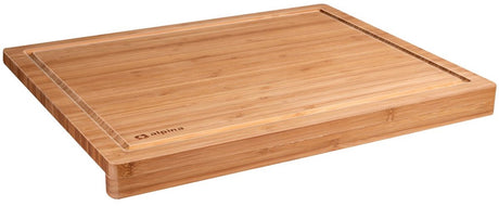 Alpina snijplank over aanrecht - met sapgroef - 45 x 35 x 3,5 cm - bamboe