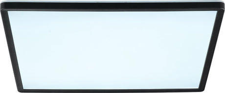 Brilliant avola - plafondlamp - breedte 42 cm - led 22w - 3000lm - 2700k-6500k - cct - timer - nachtlicht - dimbaar - afstandsbediening - ip20 - zwart