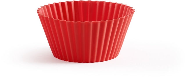 Lékué bakvorm - muffins - ø 7 cm - set van 6 - siliconen - red