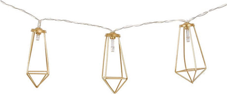 Bo-Camp – Industrial – Lichterkette – Galvin – 10 Lichter – 5 Lumen – Gold