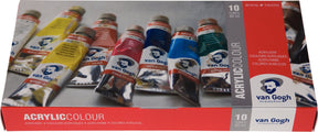 Van Gogh Acrylfarben-Basisset mit 10 Farben in 40-ml-Tuben