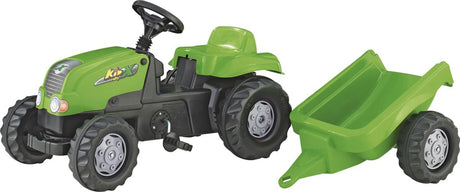 Rolly Toys Trettraktor rollykid-x + Anhänger grün