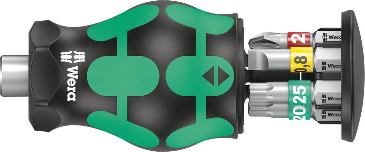 Wera Kraftform Kompakt Stubby Magazin 1 05008873001 Bit-Set 7-teilig Phillips Phillips, flach, Torx inkl. Bithalter