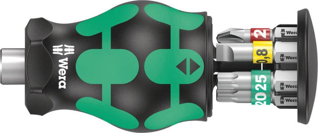 Wera Kraftform Kompakt Stubby Magazin 1 05008873001 Bit-Set 7-teilig Phillips Phillips, flach, Torx inkl. Bithalter