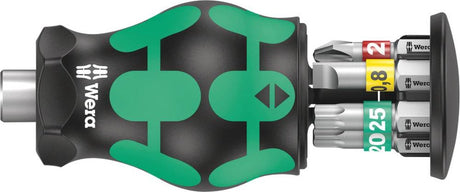 Wera Kraftform Kompakt Stubby Magazin 1 05008873001 Bit-Set 7-teilig Phillips Phillips, flach, Torx inkl. Bithalter