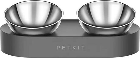 Petkit – Fresh Nano Metal – Futternapf aus Edelstahl – verstellbarer 0-Grad- und 15-Grad-Winkel zur Reduzierung der Zervixspondylose – rutschfester Anti-Überlauf-Napf für Katzen und Hunde