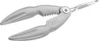 Westmark Hummerknacker mit integrierter Pinzette, Aluminium Edelstahl, Länge: 21,1 cm, Cracky-Spezial, Silber, 66102270