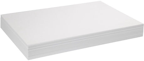 Creativ Company weißes Papier 190 Gramm – A2 Hobbykarton – stabiles weißes Bastelpapier – 42x60 cm
