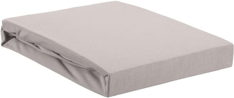 Beddinghouse – Jersey-Stretch – Spannbettlaken – 90 x 220 cm – hellgrau – Premium-Qualität
