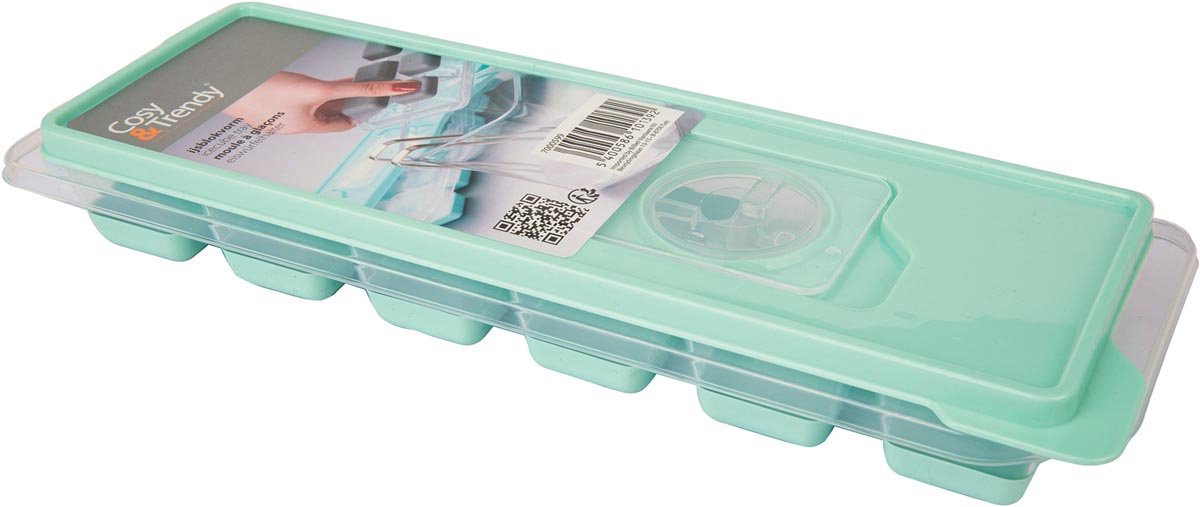 Cosy trendy fresco ijsblokvorm kubus transproen 9,5x27xh3,8cm