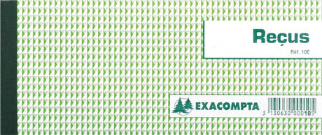 Exacompta-Quittungen | ft 9 x 13 cm | 50 Blatt | horizontal | Französischsprachig