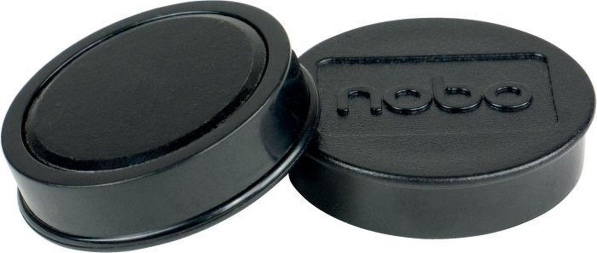 Magnetische Whiteboard-Magnete von Nobo – 10er-Pack – 38-mm-Magnete – Schwarz