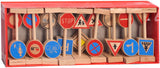 Playwood Verkehrszeichen-Set aus Holz, 18-teilig.