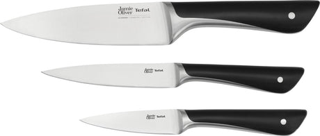 Jamie Oliver by Tefal Messerset – 3-teilig – Edelstahl – ergonomisch – für den professionellen Einsatz