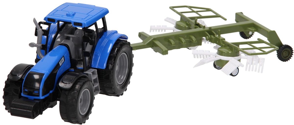 Traktor mit Heuwender 1:32