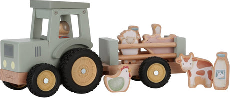 Little Dutch Tiamo Little Farm Traktor mit Anhänger