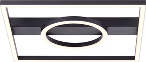 Brilliant maureen - plafondlamp - led 24w - 3000k - zwart