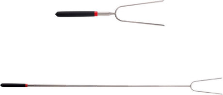 Masterpart Grill-Grillspieße – Grillspieß – Marshmallow – Wurstspieß – BBQ-Grillstäbe – verstellbare Länge 29,5–91 cm – Teleskop-Design ausziehbar – Edelstahl